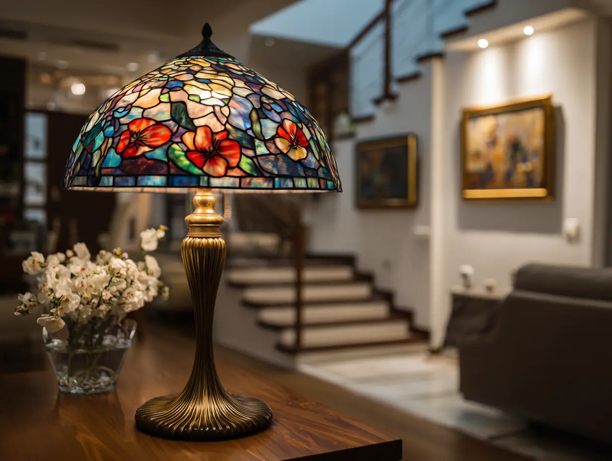 Hang Tiffany-Style Stained Glass Fixtures for a Touch of Elegance