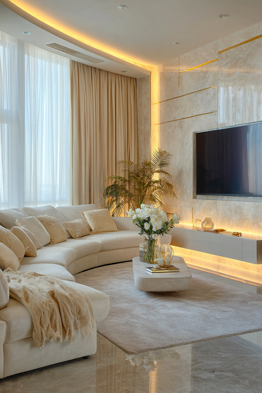 Golden Neutrals with Subtle Glow