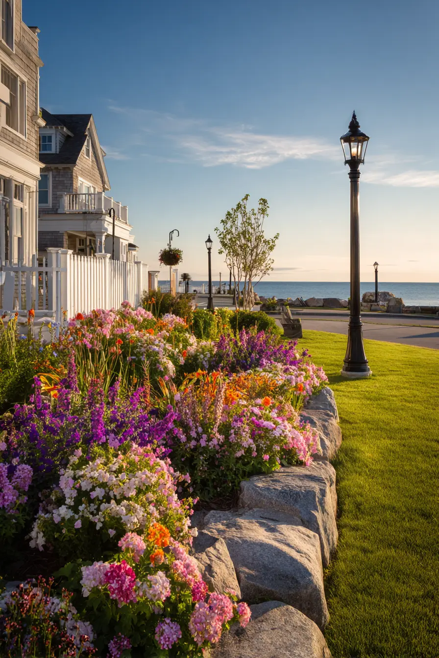 Stone Border with Coastal Garden Color