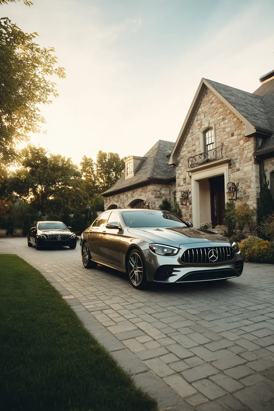 Shared Driveway with Paver Elegance
