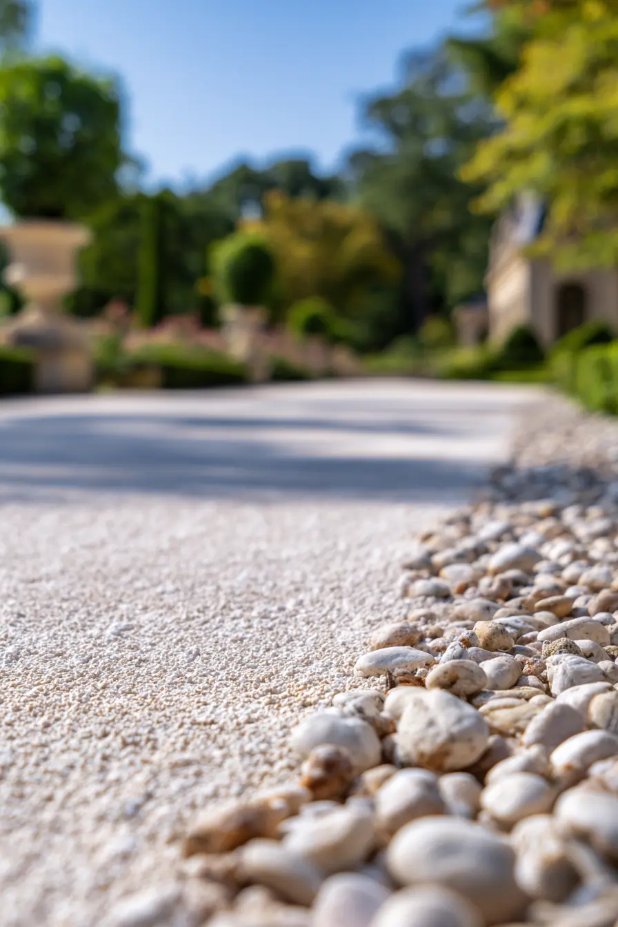 Gravel Edging for Driveway Drainage