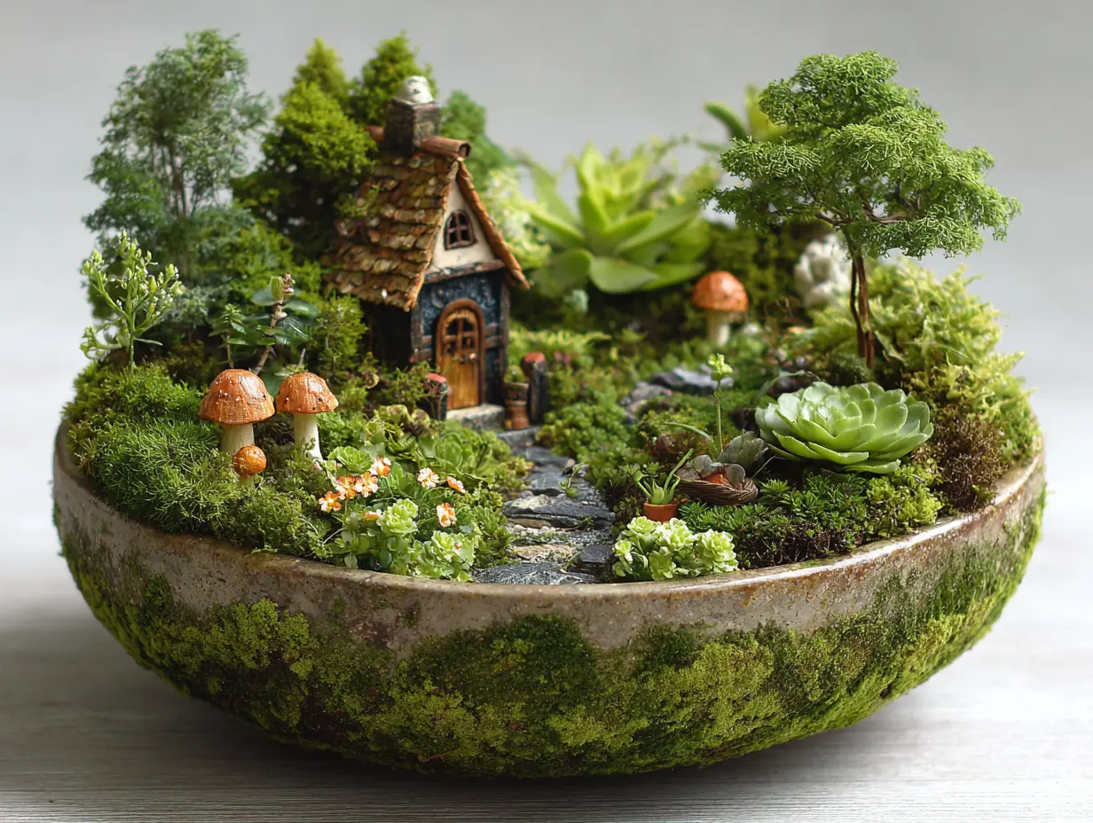 Create a Fairy Garden in a Large Pot