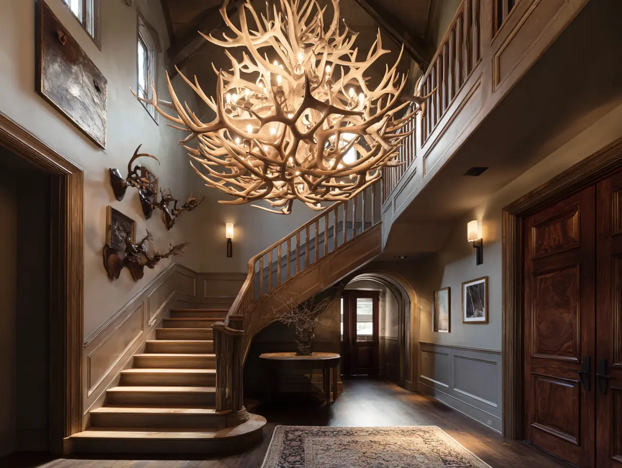 Create a Serene Atmosphere With an Antler Chandelier