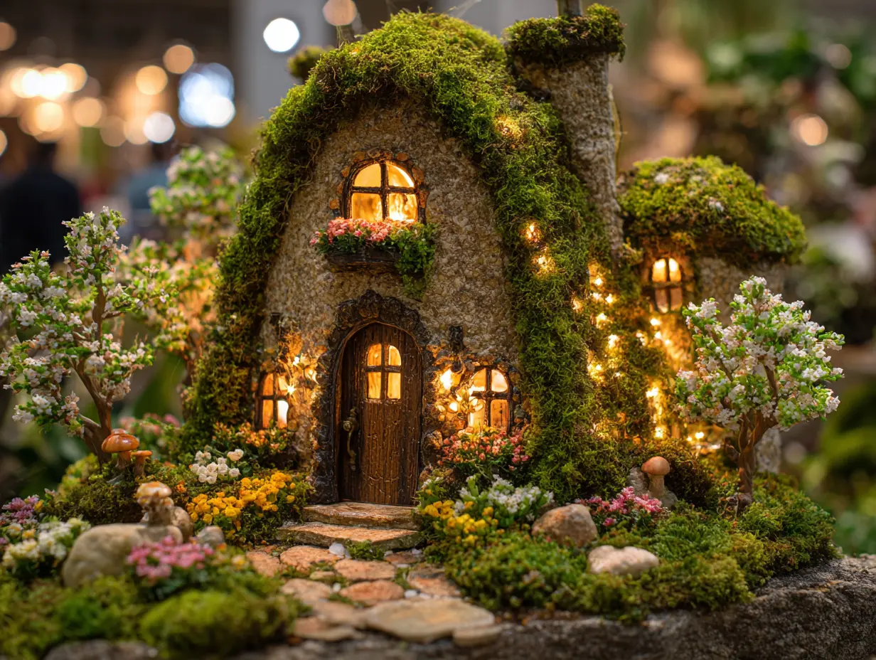 Decorate the Fairy Garden With String Lights