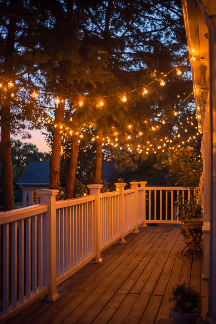 String Lights for a Cozy Front Porch Glow