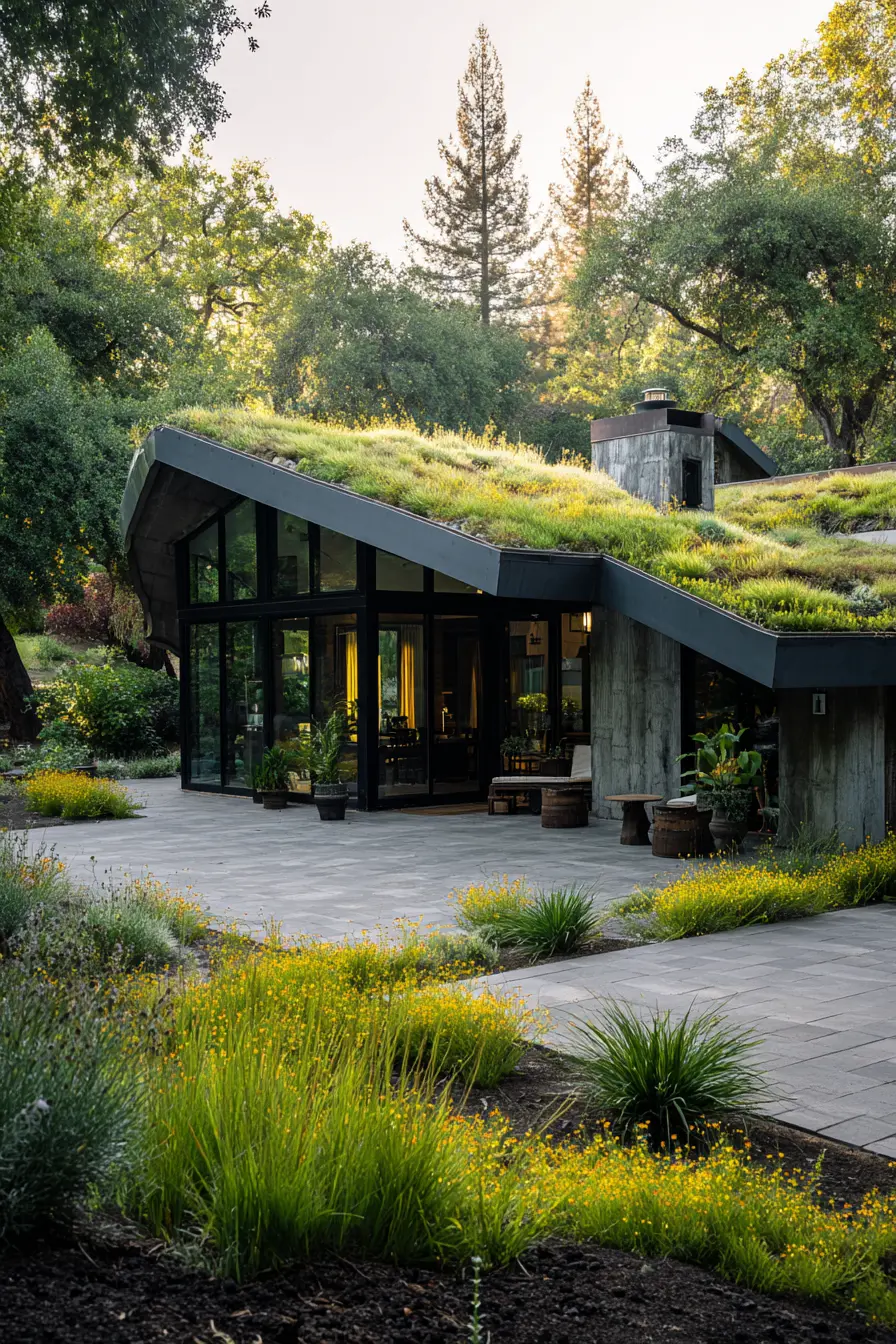 Eco-Friendly Green Roof with Modern Design