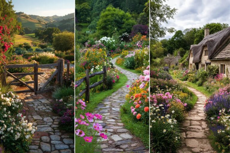 16+ Charming Cottage Garden Path Ideas