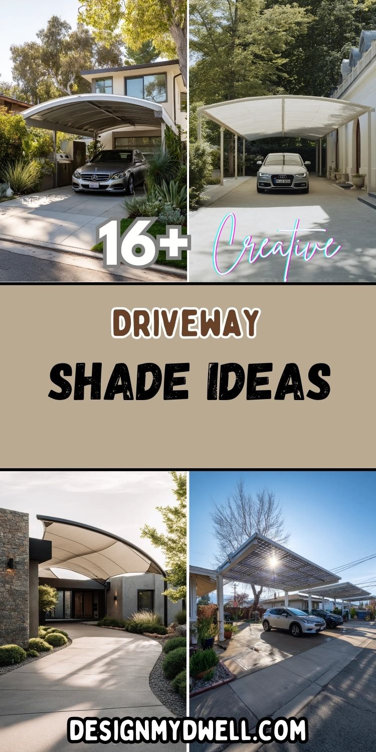 16+ Creative Driveway Shade Ideas for Every Home