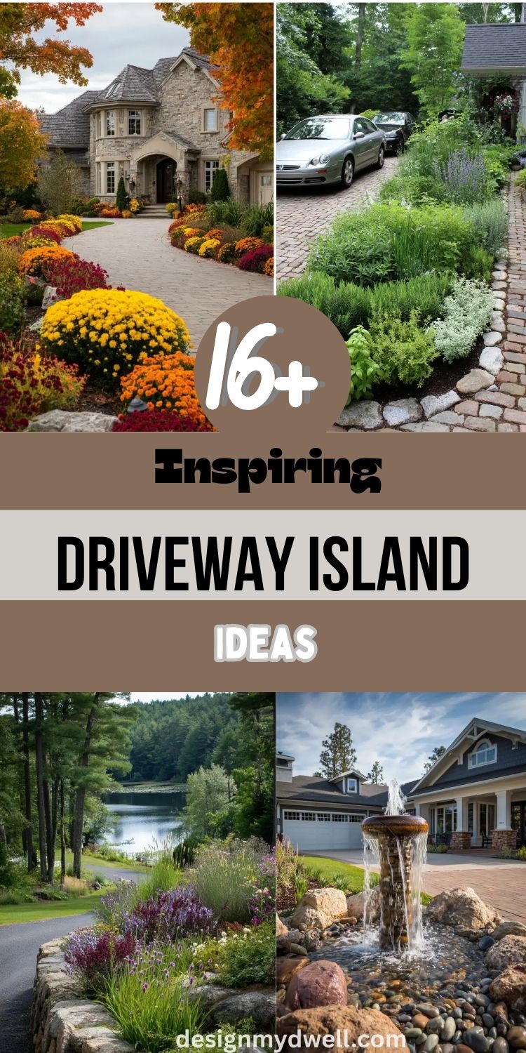 16+ Inspiring Driveway Island Ideas to Transform Curb Appeal
