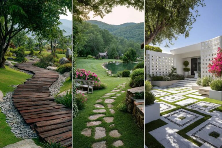 16+ Inspiring Grass Walkway Ideas for Your Garden
