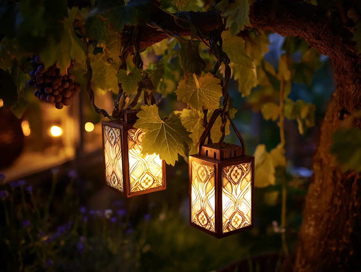 Hang Solar Lanterns in Your Garden or Patio