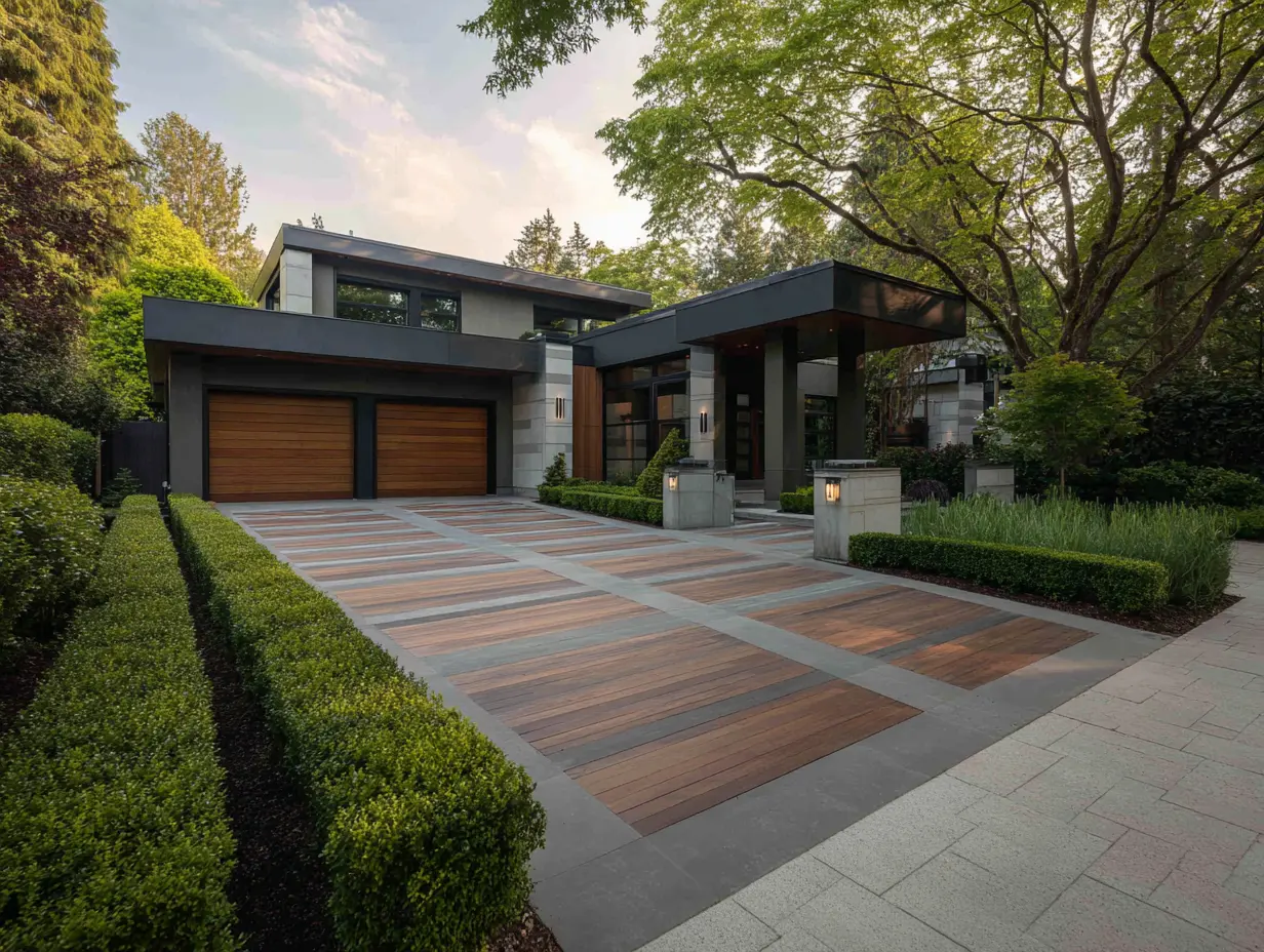 Plant Hedges to Create a Private Driveway Space