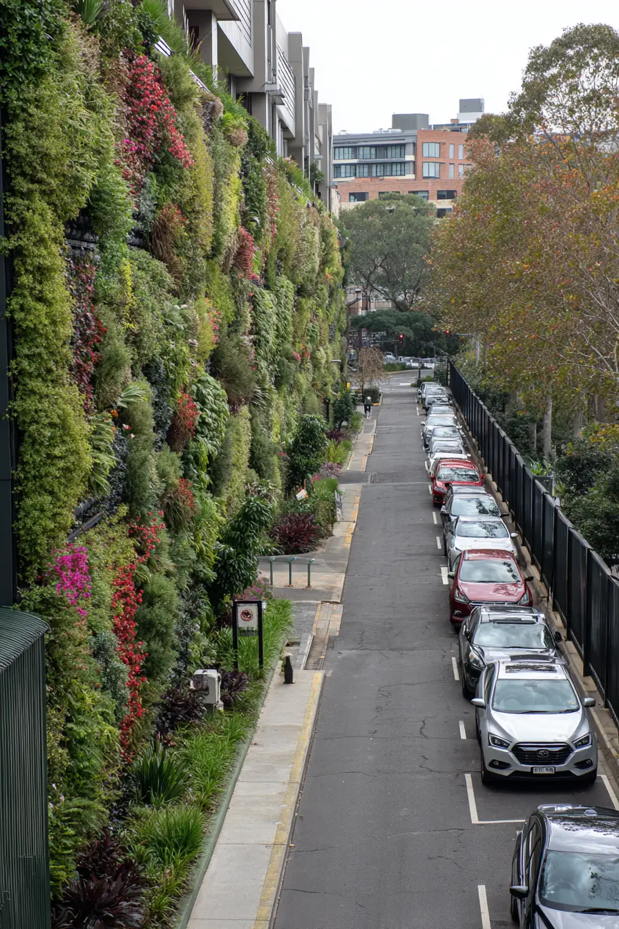 Vertical Garden Fence for Shared Driveways