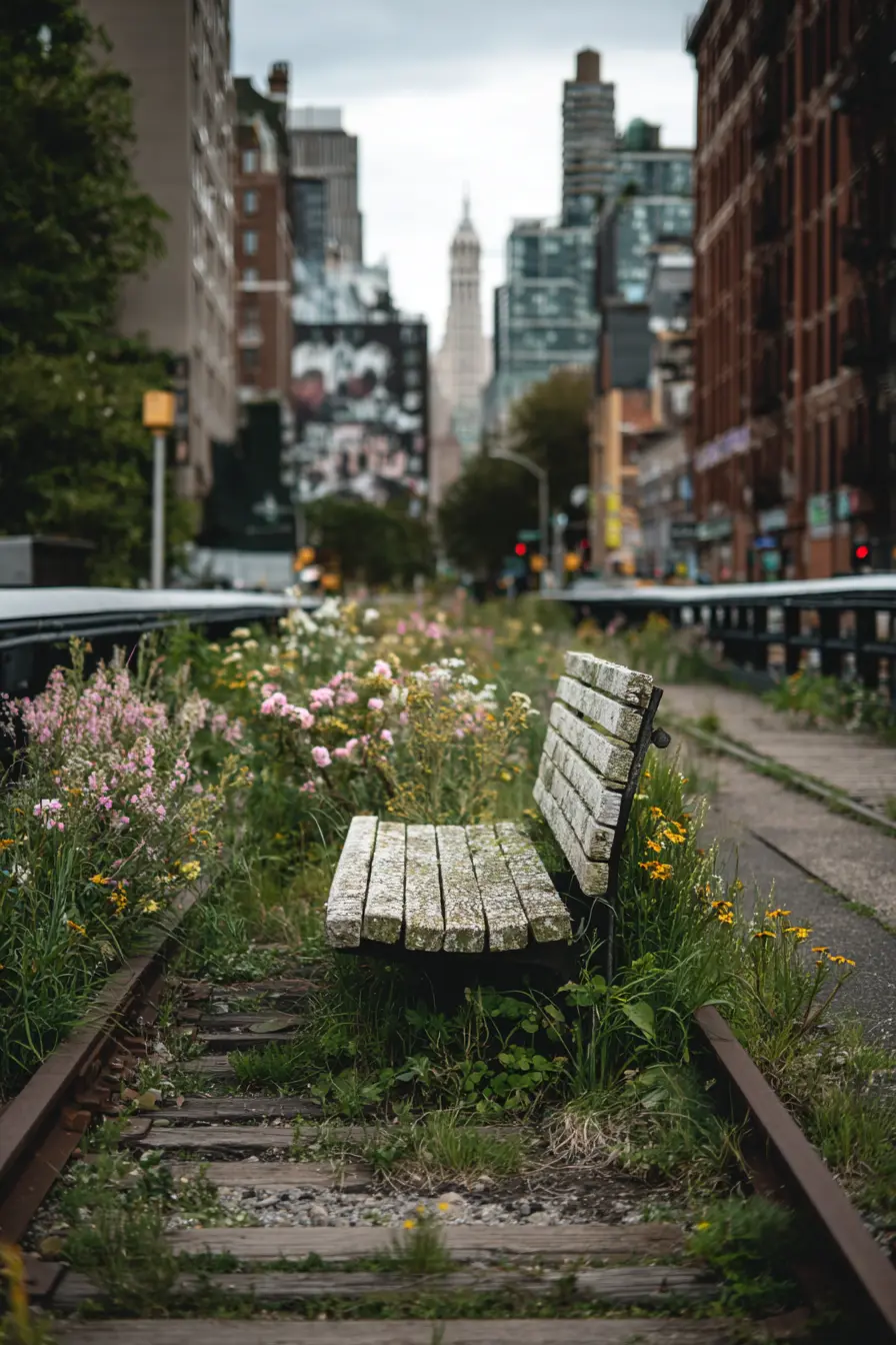 Rustic Hellstrip with Wildflower Seating