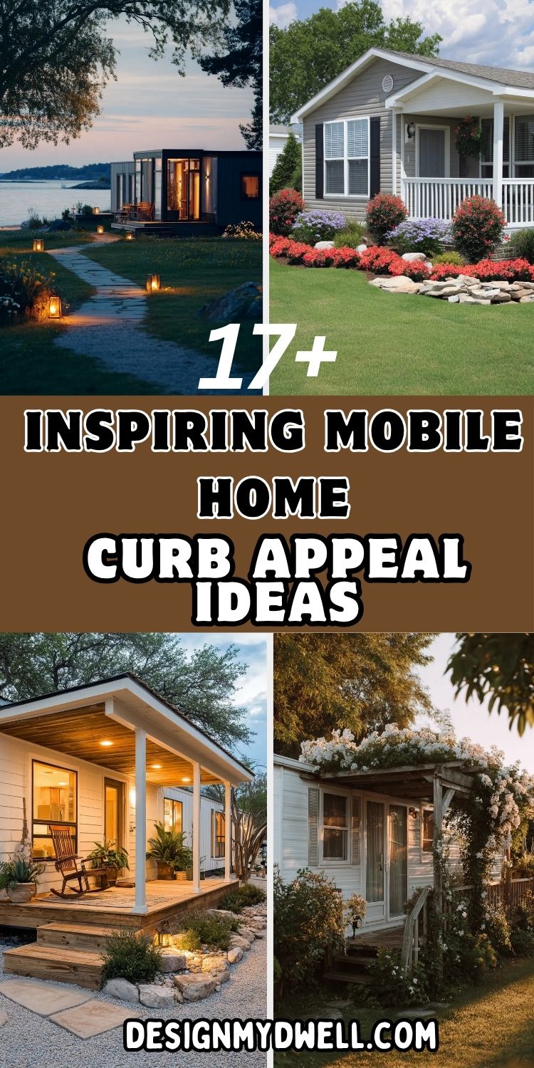 17+ Inspiring Mobile Home Curb Appeal Ideas