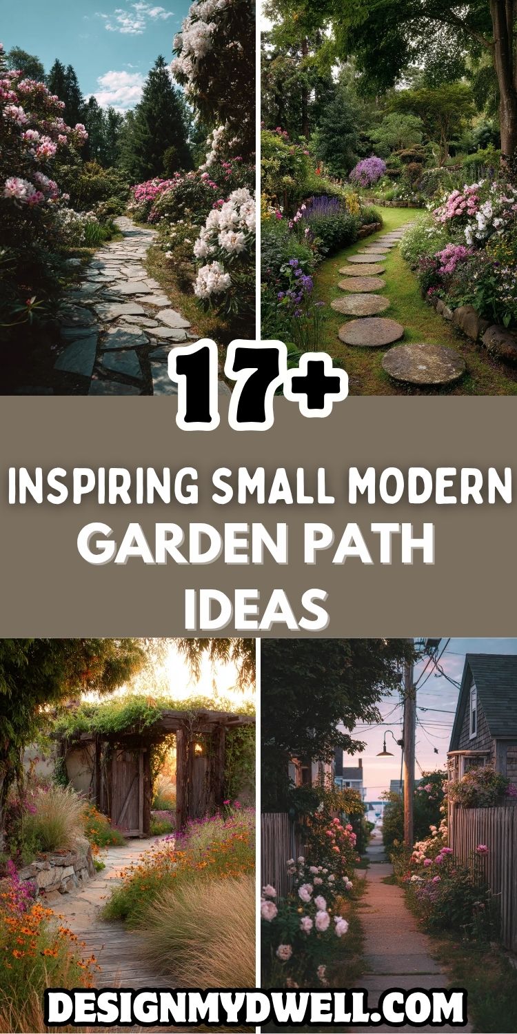 17+ Inspiring Small Modern Garden Path Ideas