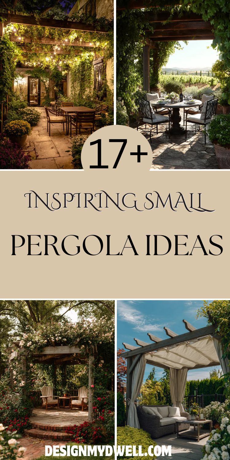 17+ Inspiring Small Pergola Ideas for Cozy Spaces