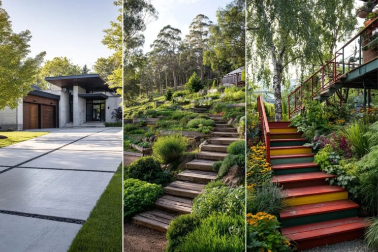 17+ Inspiring Wooden Garden Steps Ideas
