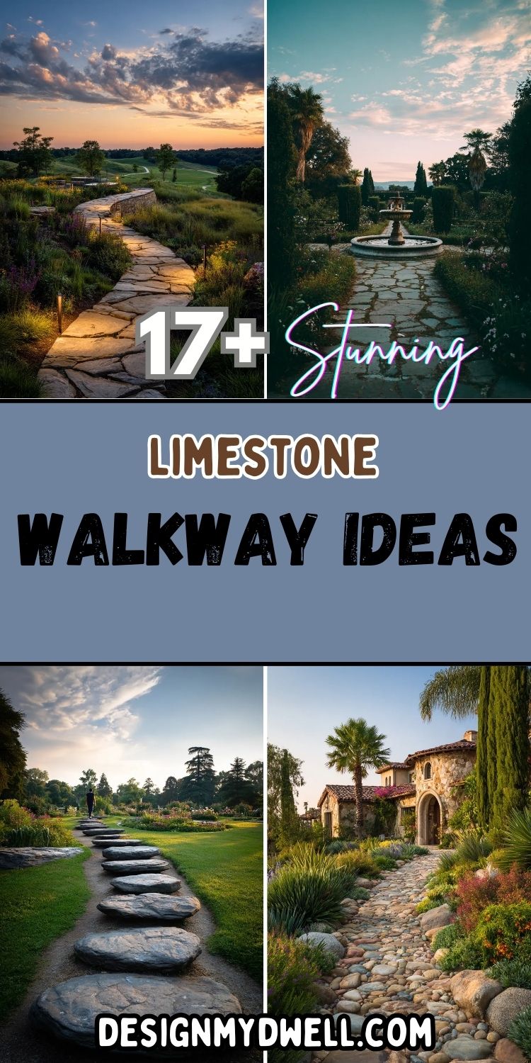 17+ Stunning Limestone Walkway Ideas for Your Home