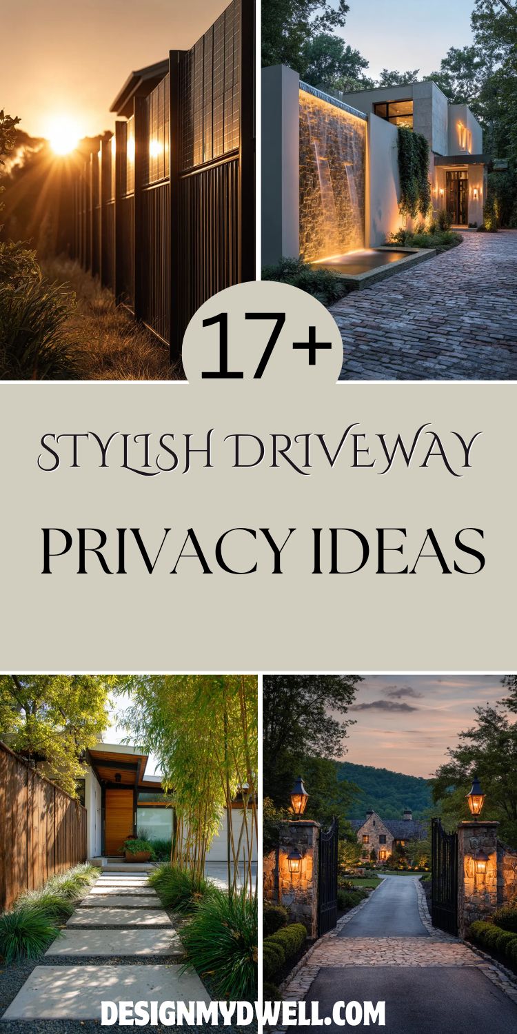 17+ Stylish Driveway Privacy Ideas to Elevate Your Space