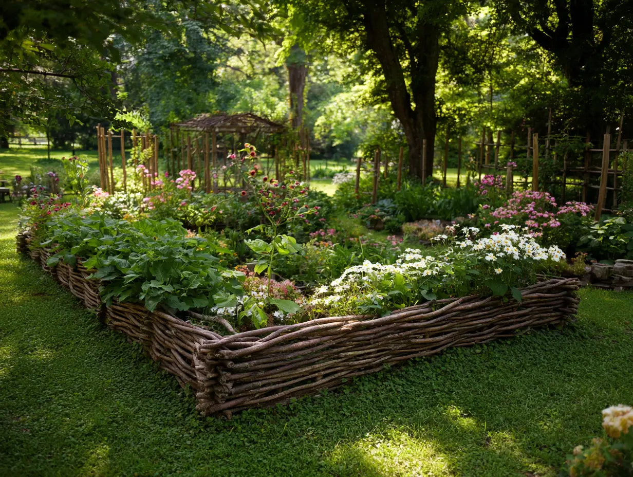 Build a Rustic Edge With Woven Willow