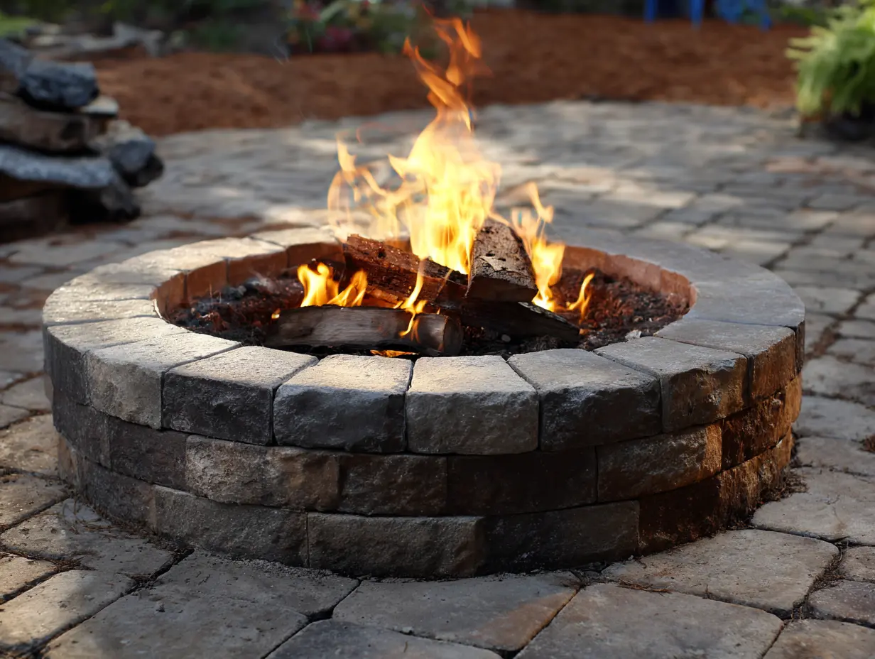 Create a Brick Fire Pit for a Traditional Look