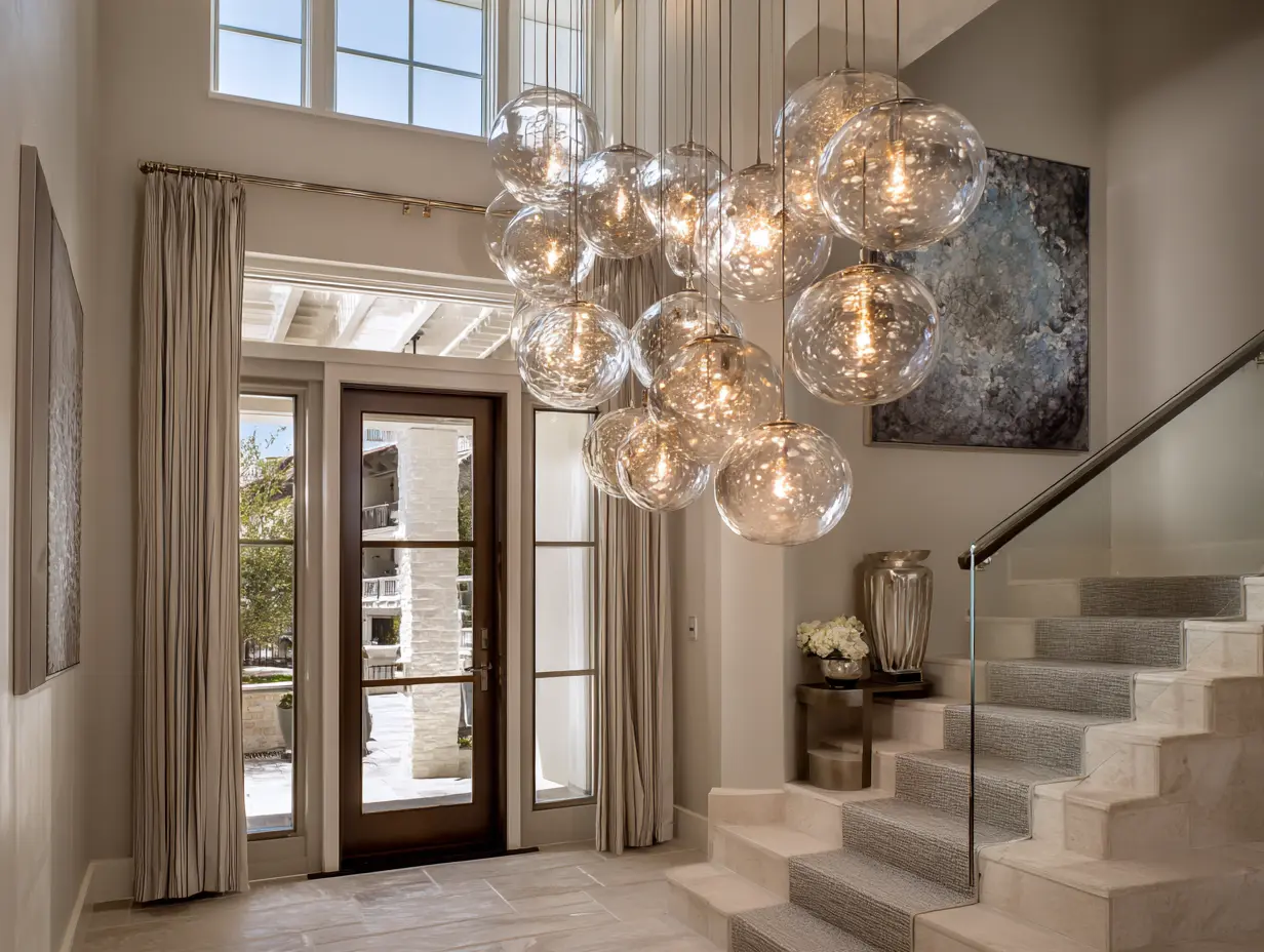 Create a Cozy Atmosphere With a Glass Bubble Chandelier