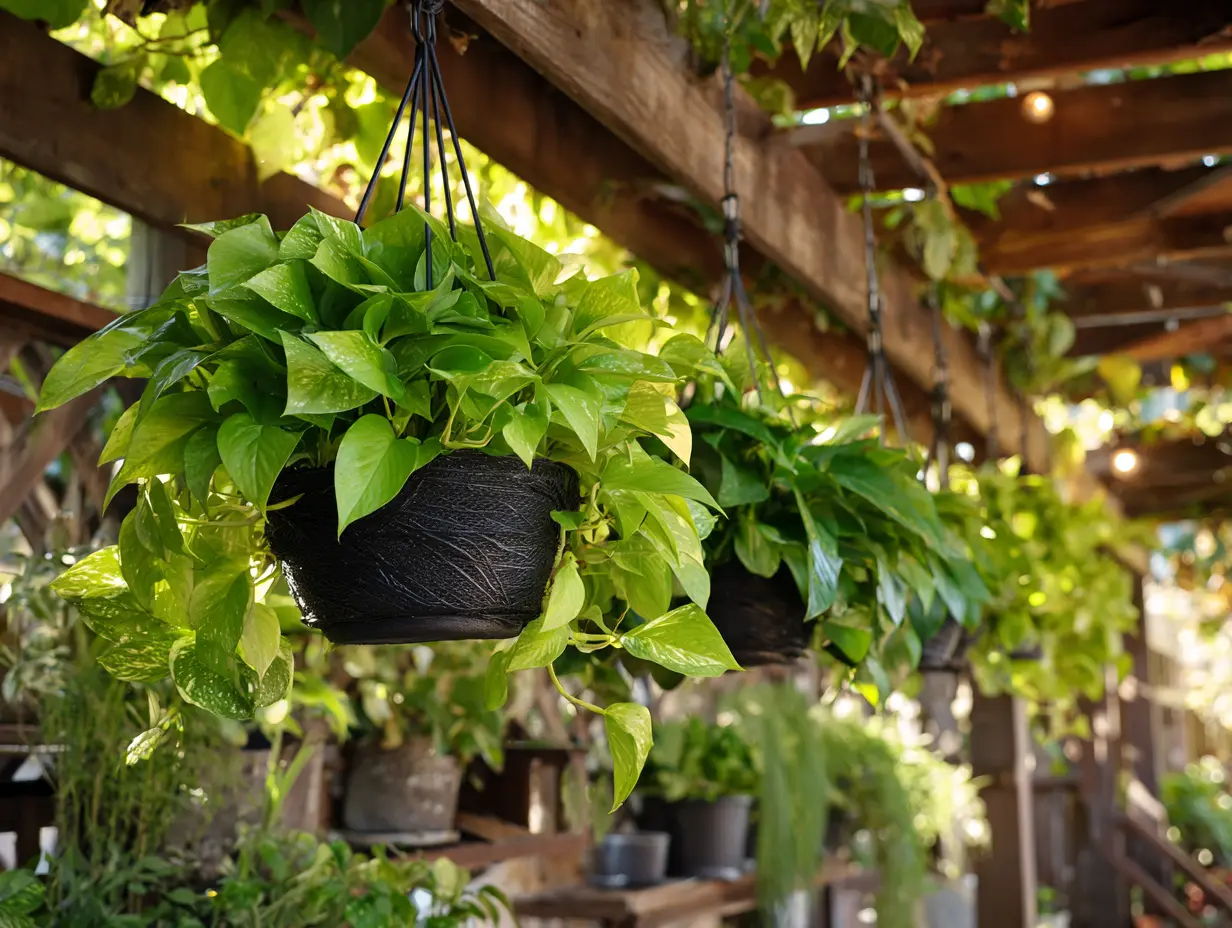 Use S-Hooks to Hang Plant Holders