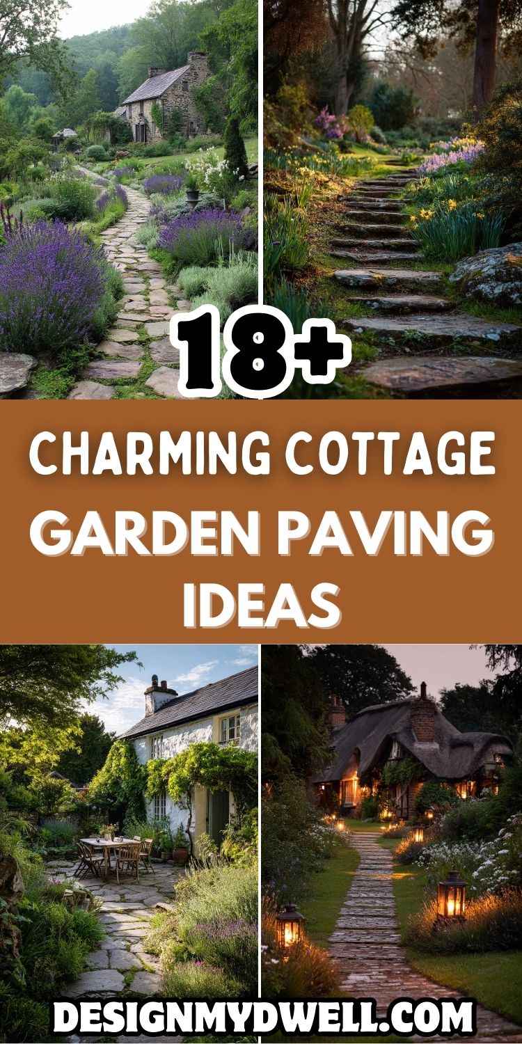 18+ Charming Cottage Garden Paving Ideas