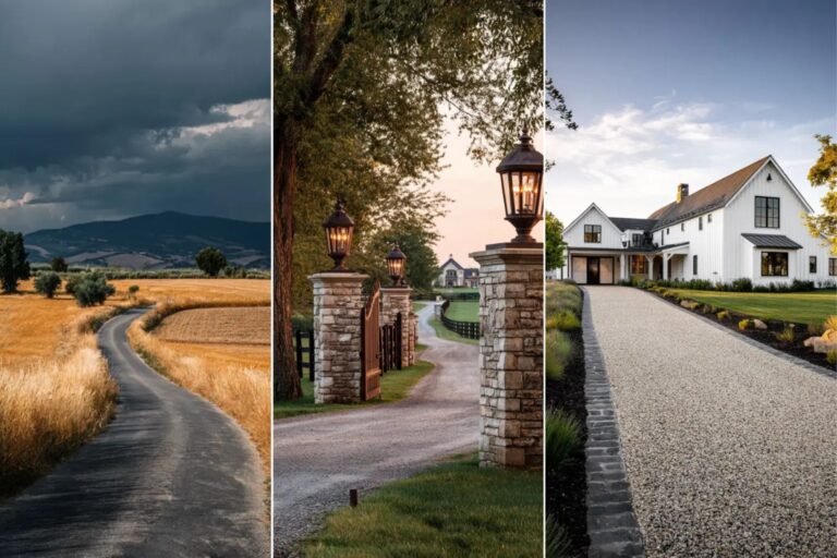 18+ Charming Farm Driveway Ideas to Inspire You