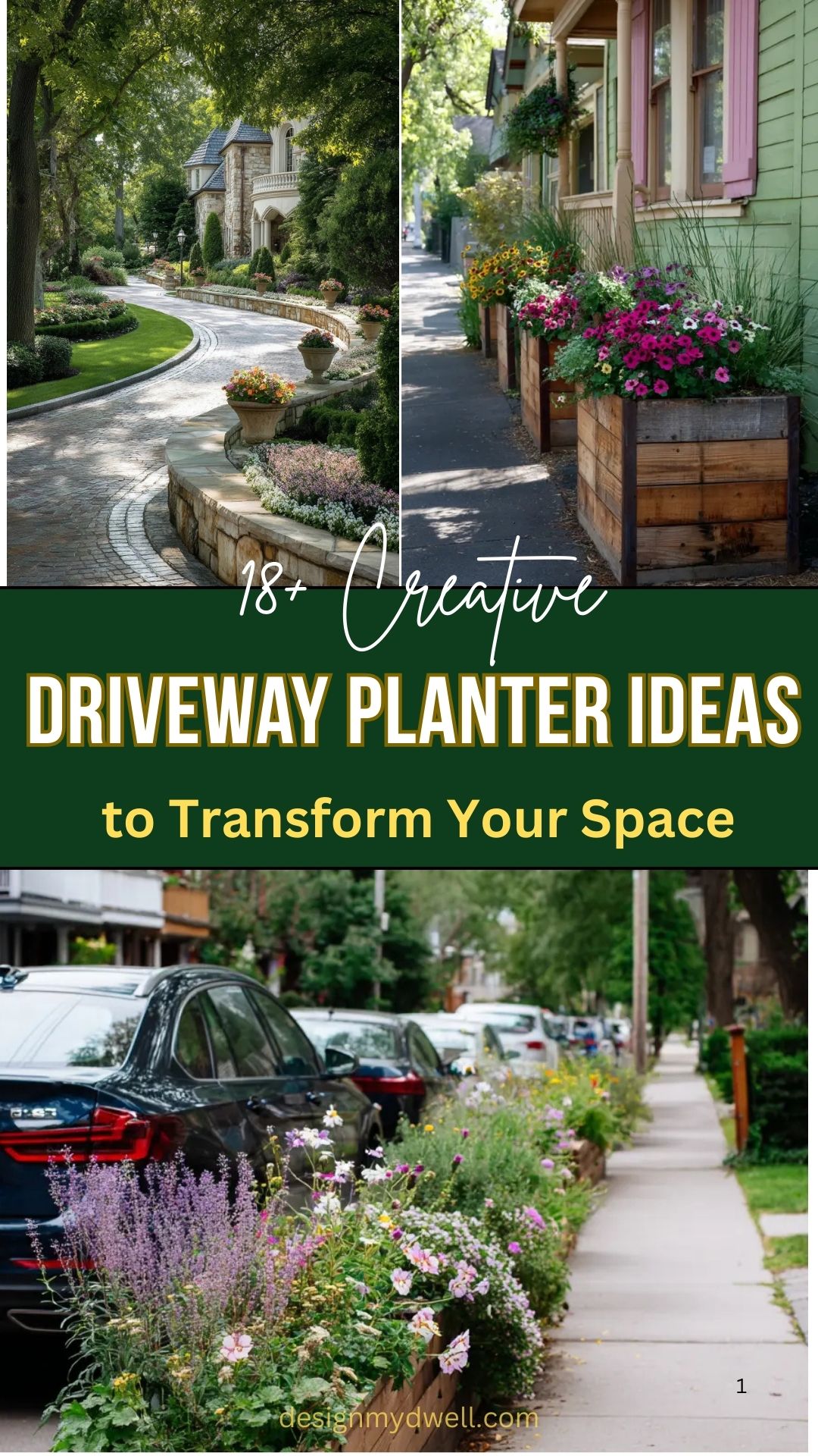 18+ Creative Driveway Planter Ideas to Transform Your Space
