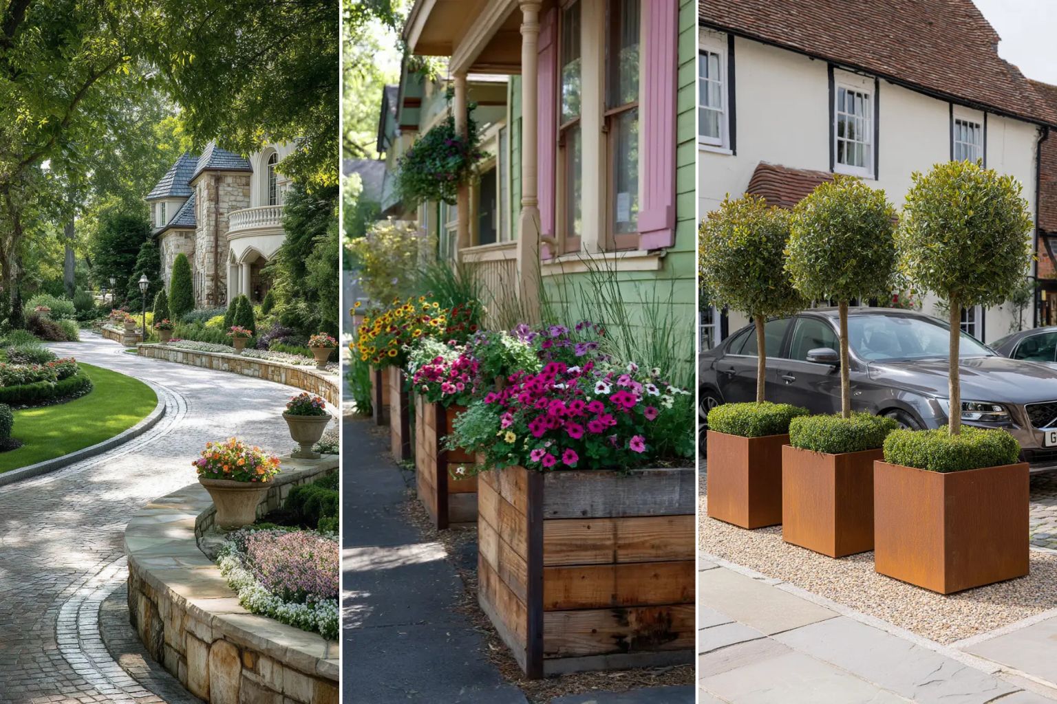 18+ Creative Driveway Planter Ideas to Transform Your Space