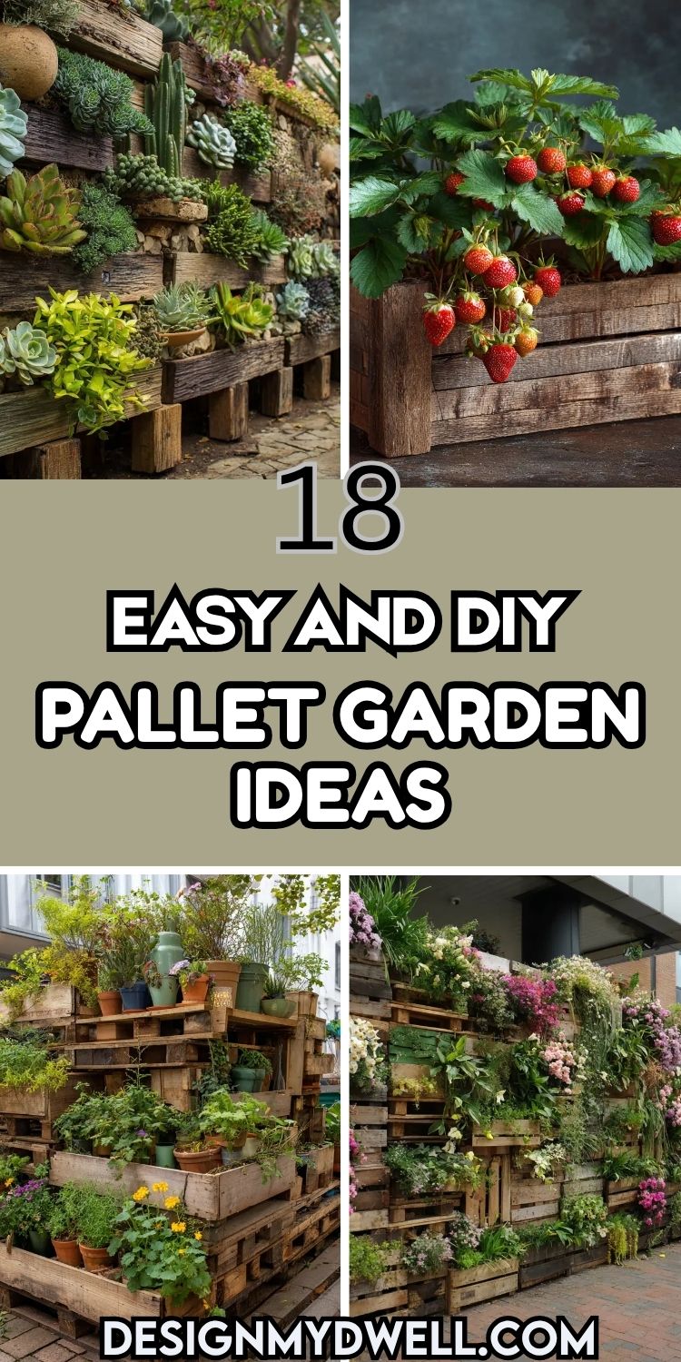 18 Easy and DIY Pallet Garden Ideas for Your Yard