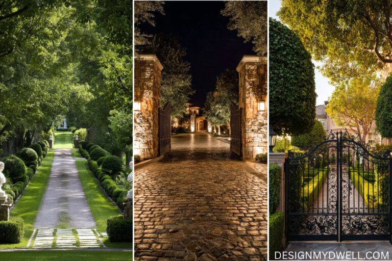 18+ Inspiring Driveway Entrance Landscaping Ideas