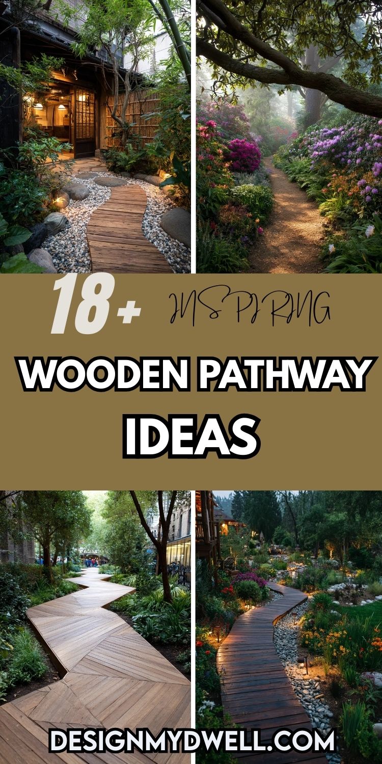 18+ Inspiring Wooden Pathway Ideas for Your Garden