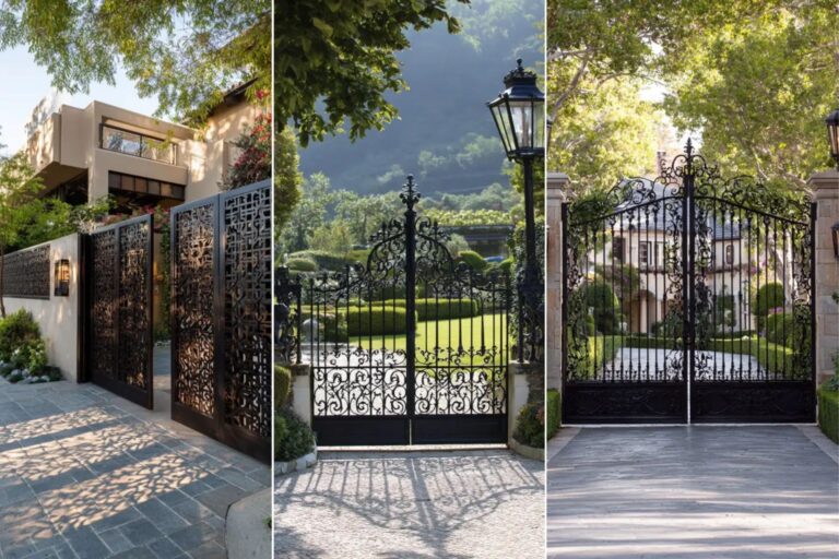 18+ Stylish Gated Driveway Entrance Ideas