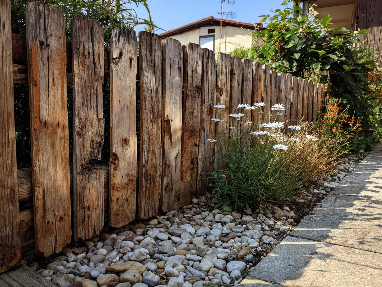 Construct a Decorative Fence Around Your Garden Using Painted or Varnished Pallets
