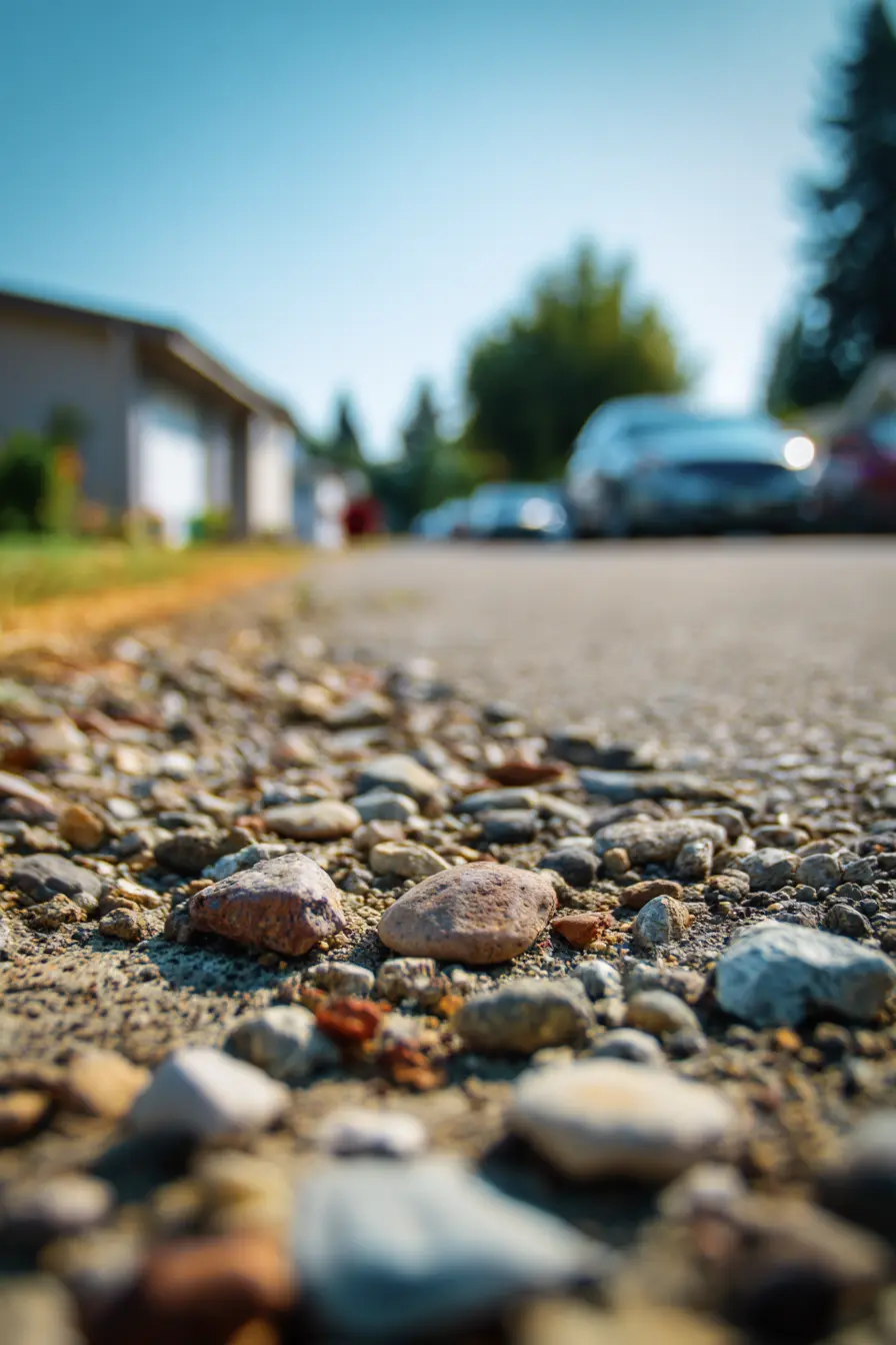 Simple Gravel Driveway for Suburban Homes