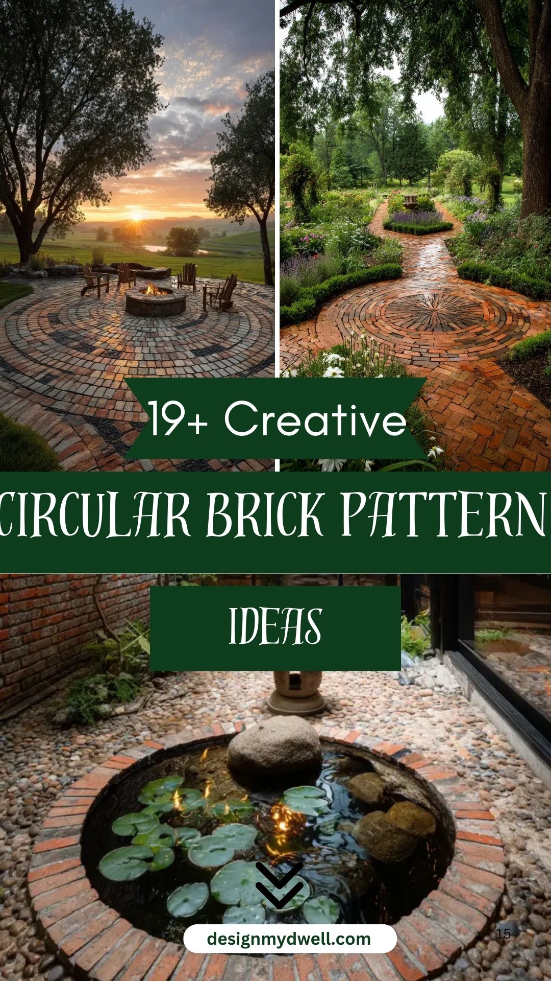 19+ Creative Circular Brick Pattern Ideas