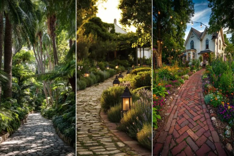 19+ Creative Walkway Planting Ideas for a Charming Path
