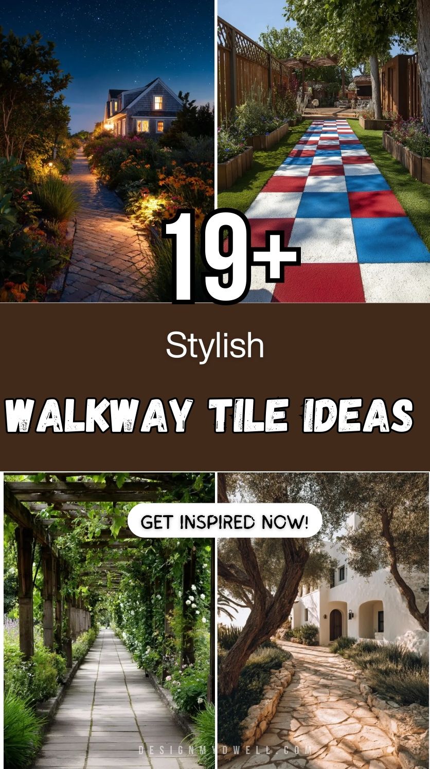 19+ Stylish Walkway Tile Ideas for Your Home