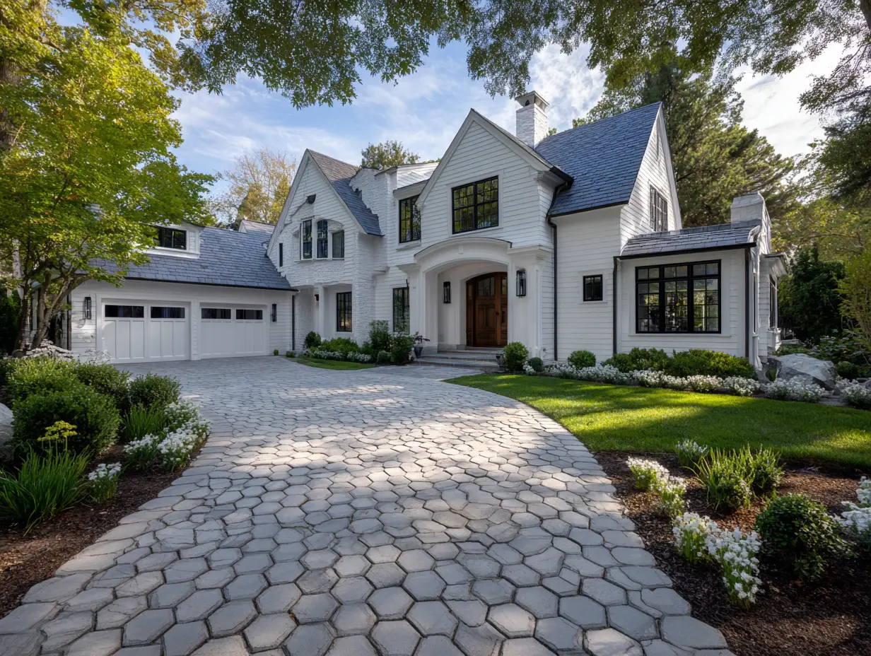 Create a Path of Geometric Driveway Pavers