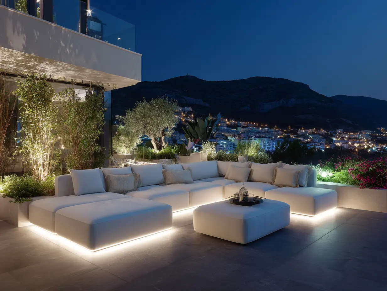 Install Illuminated Furniture for a Nighttime Glow