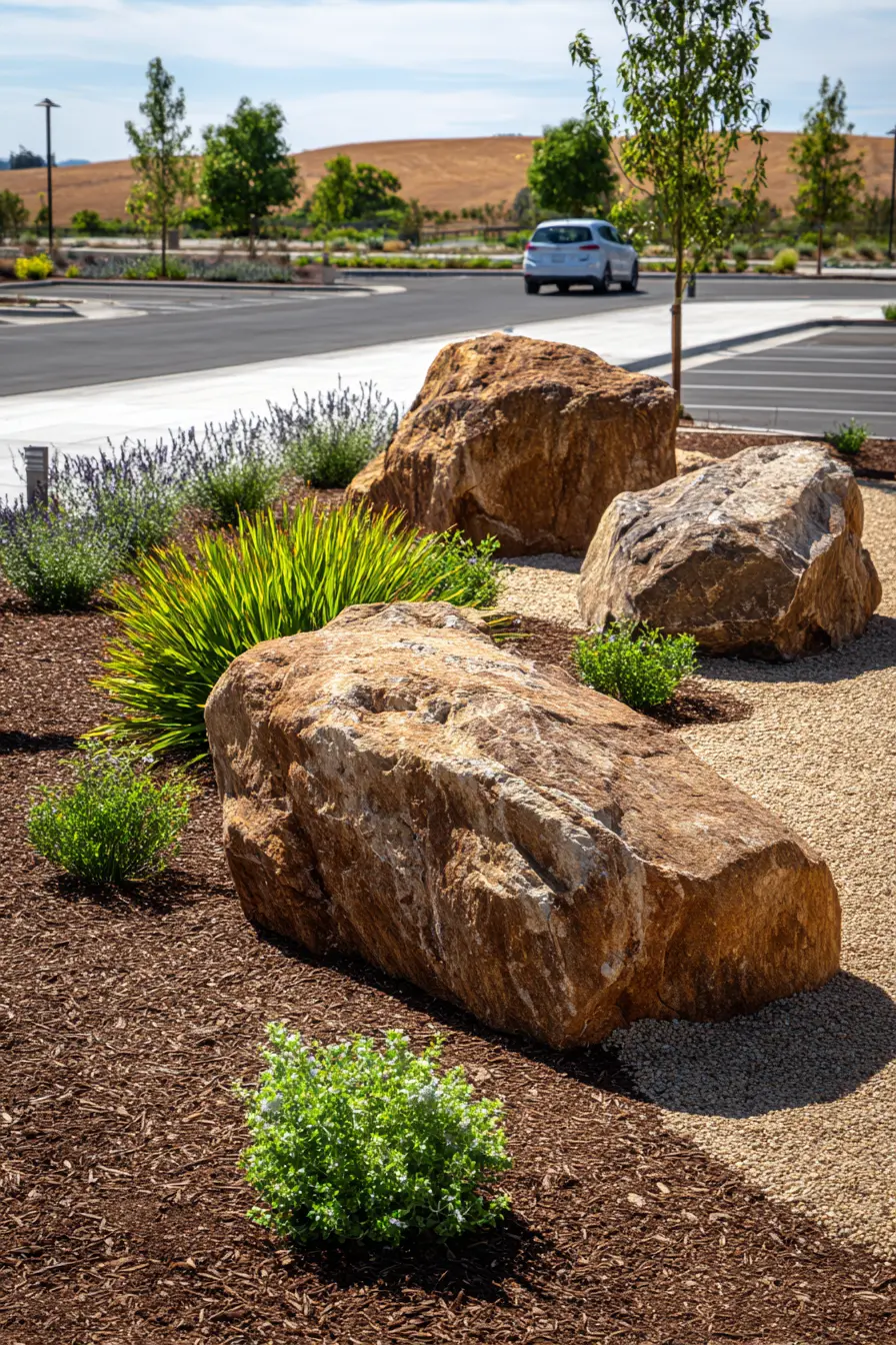 Natural Rock Park Strip Design