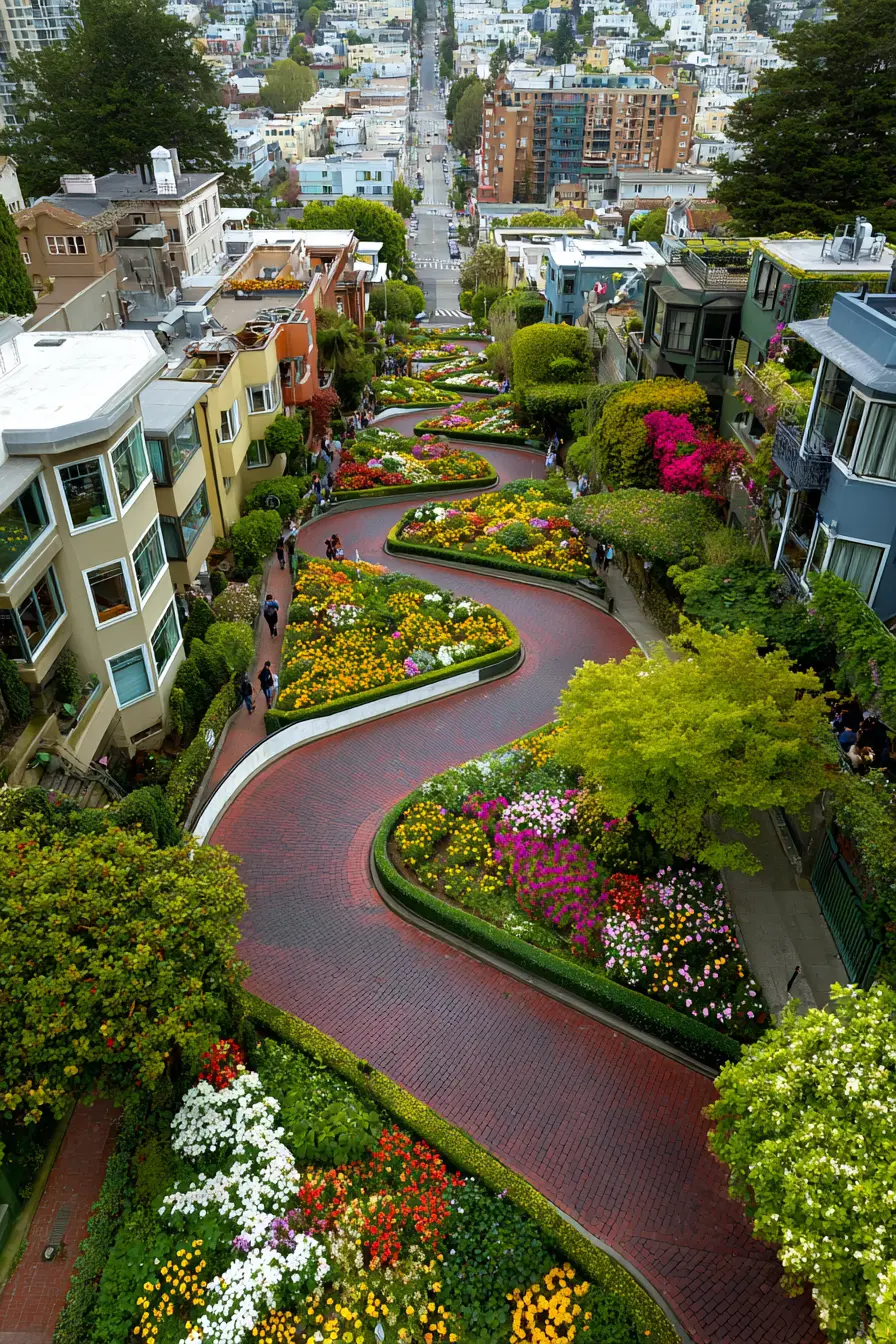 Curved Driveway with Bold Garden Borders