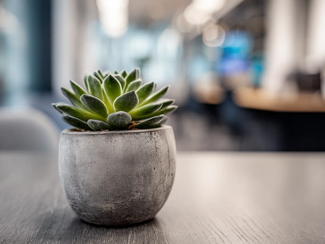 Add Life to Your Desk With a Small Succulent