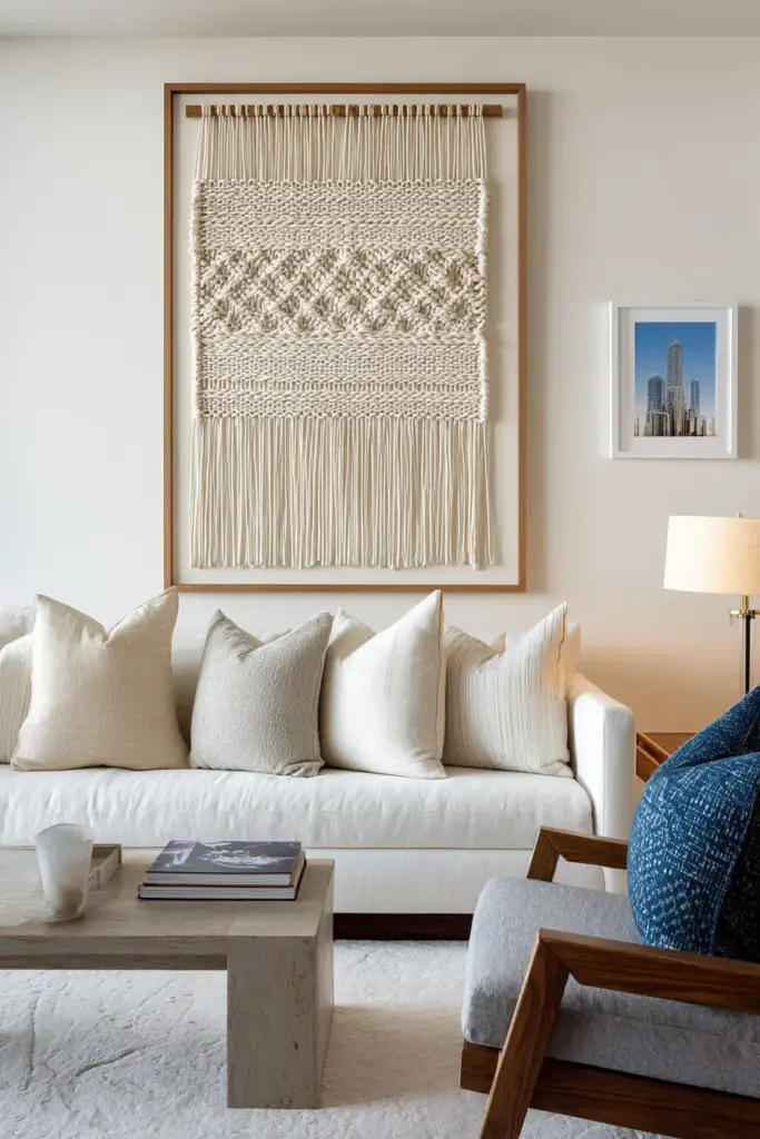 Framed Textiles and Fabrics (Yes, That Ripped-Up Old Scarf Is Art – We Swear!)