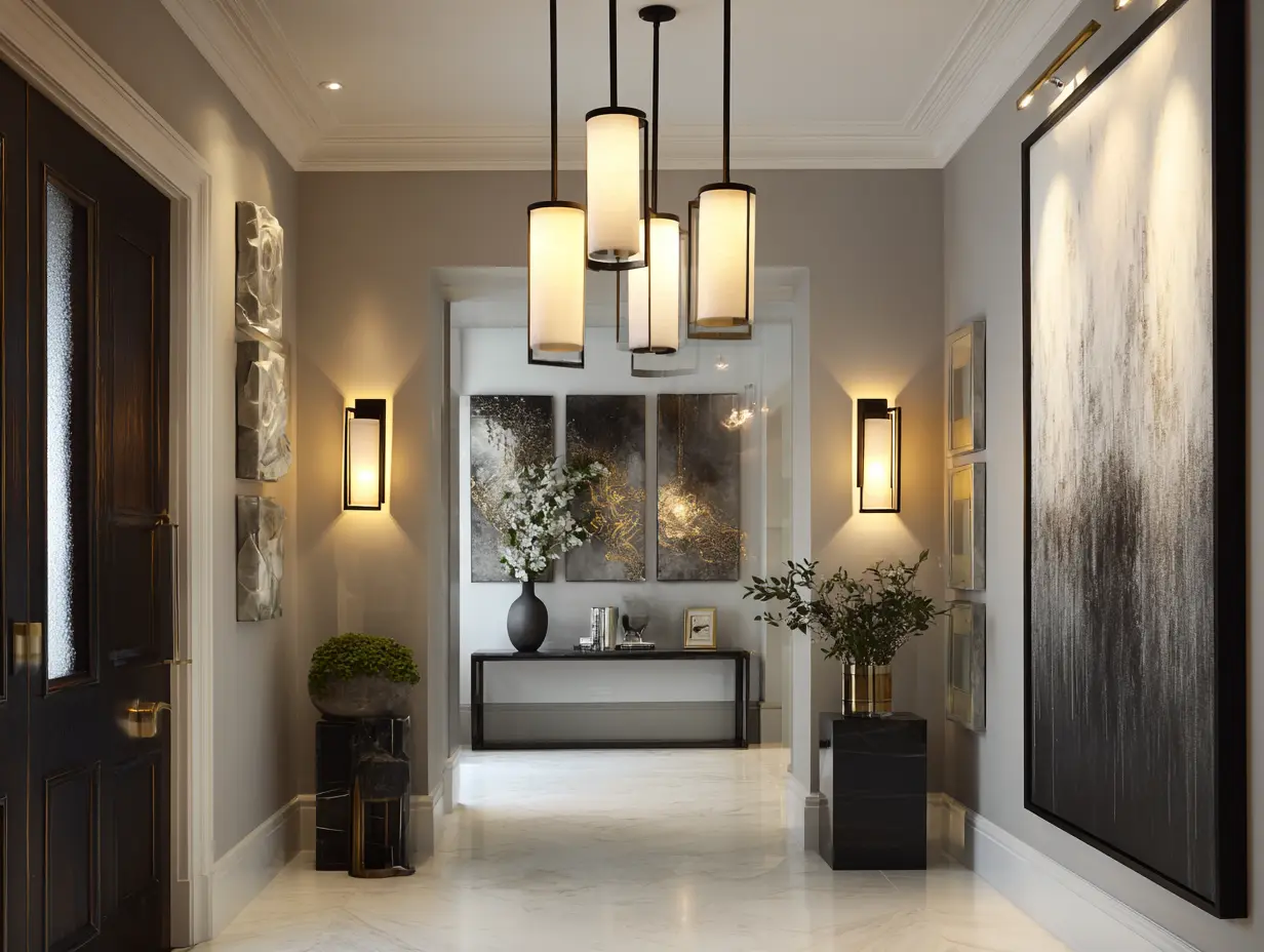Hang Pendant Lights of Different Lengths for a Dramatic Effect
