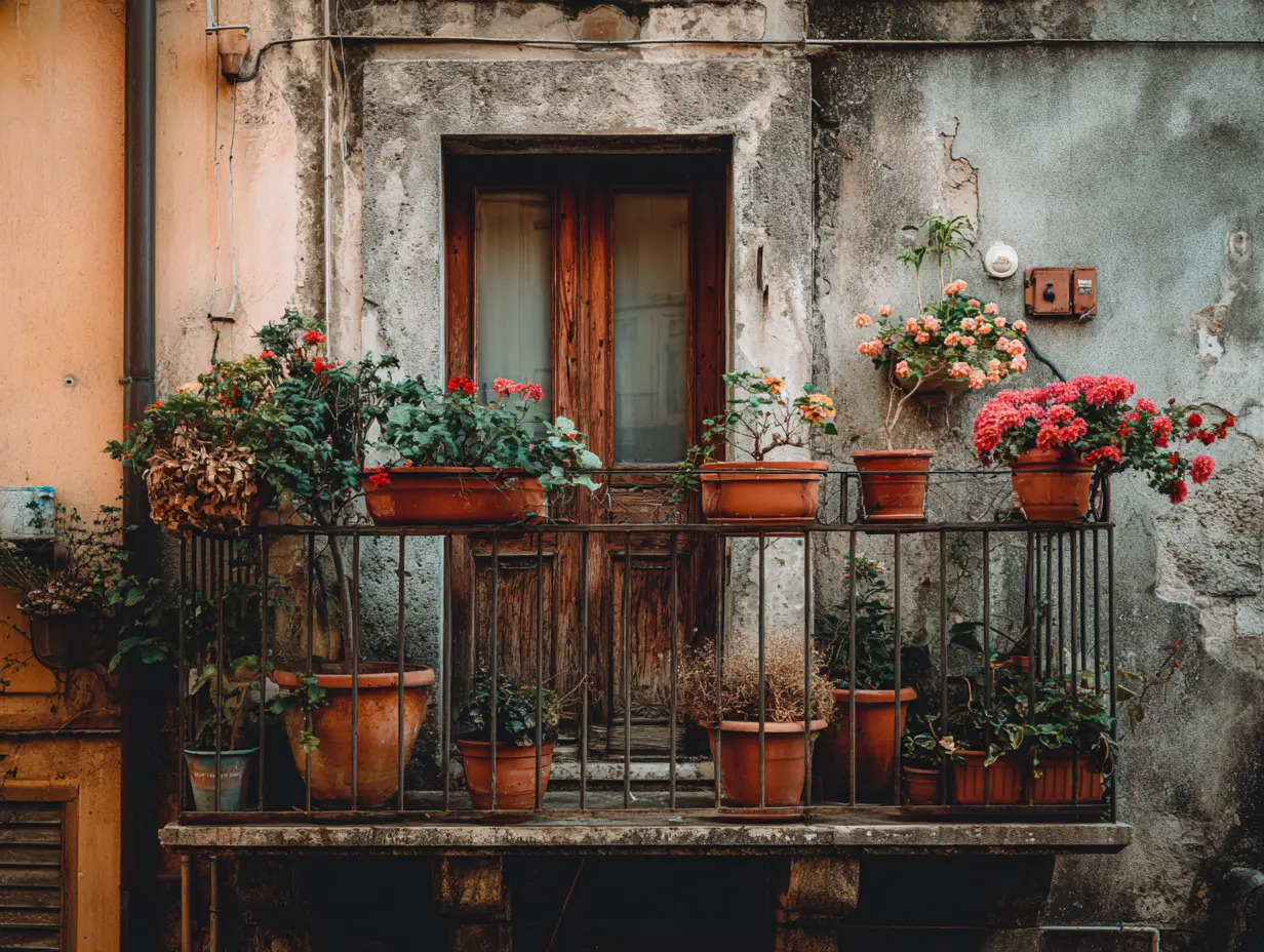 Install Flower or Plant Pots That Hook to the Railing