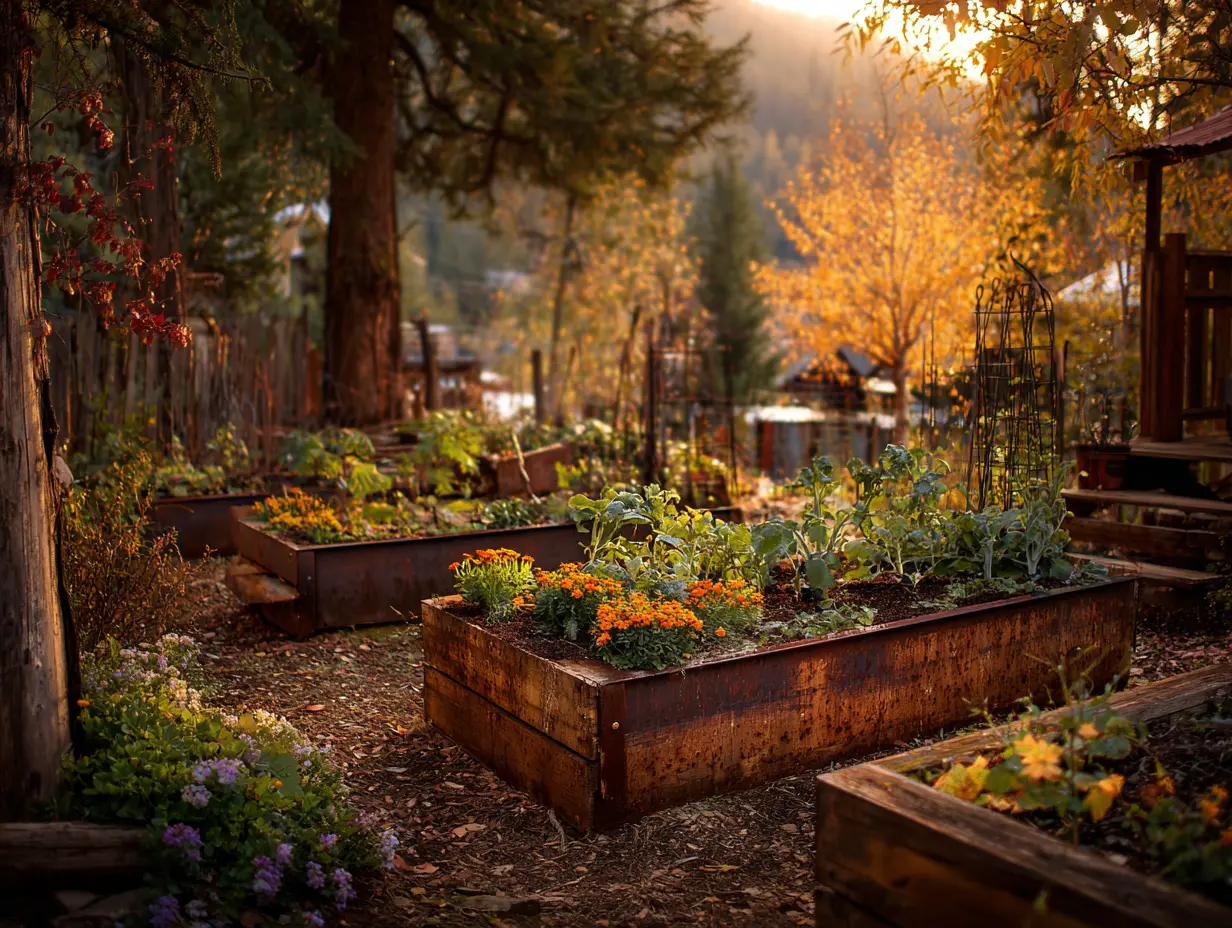 Use Corrugated Metal Sheets to Create Raised Garden Beds